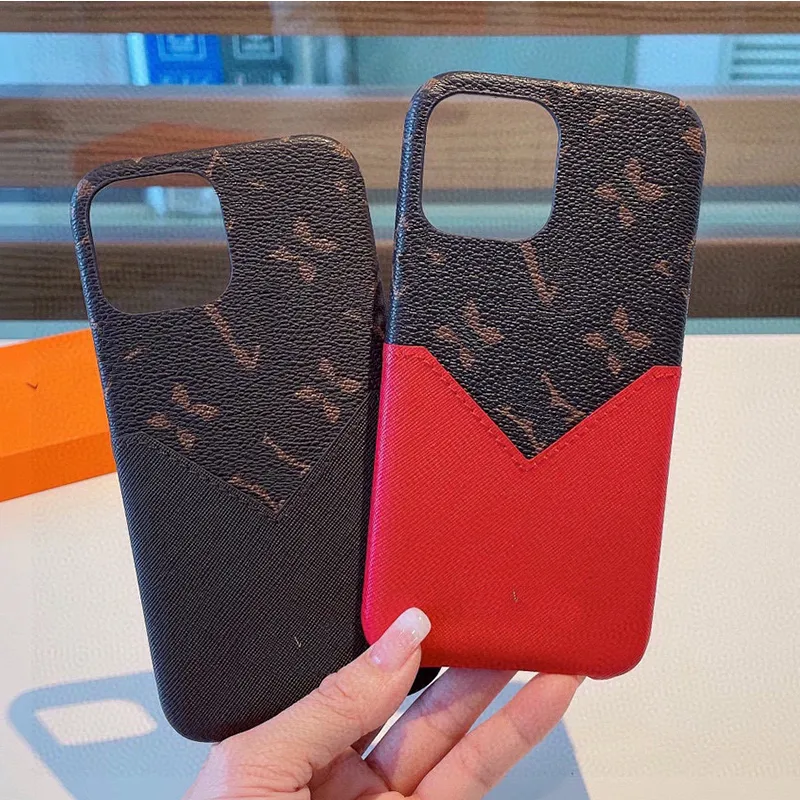 Top Designer Phone Case With Card Bag IPhone 15 14 Plus 13 12 11 Pro