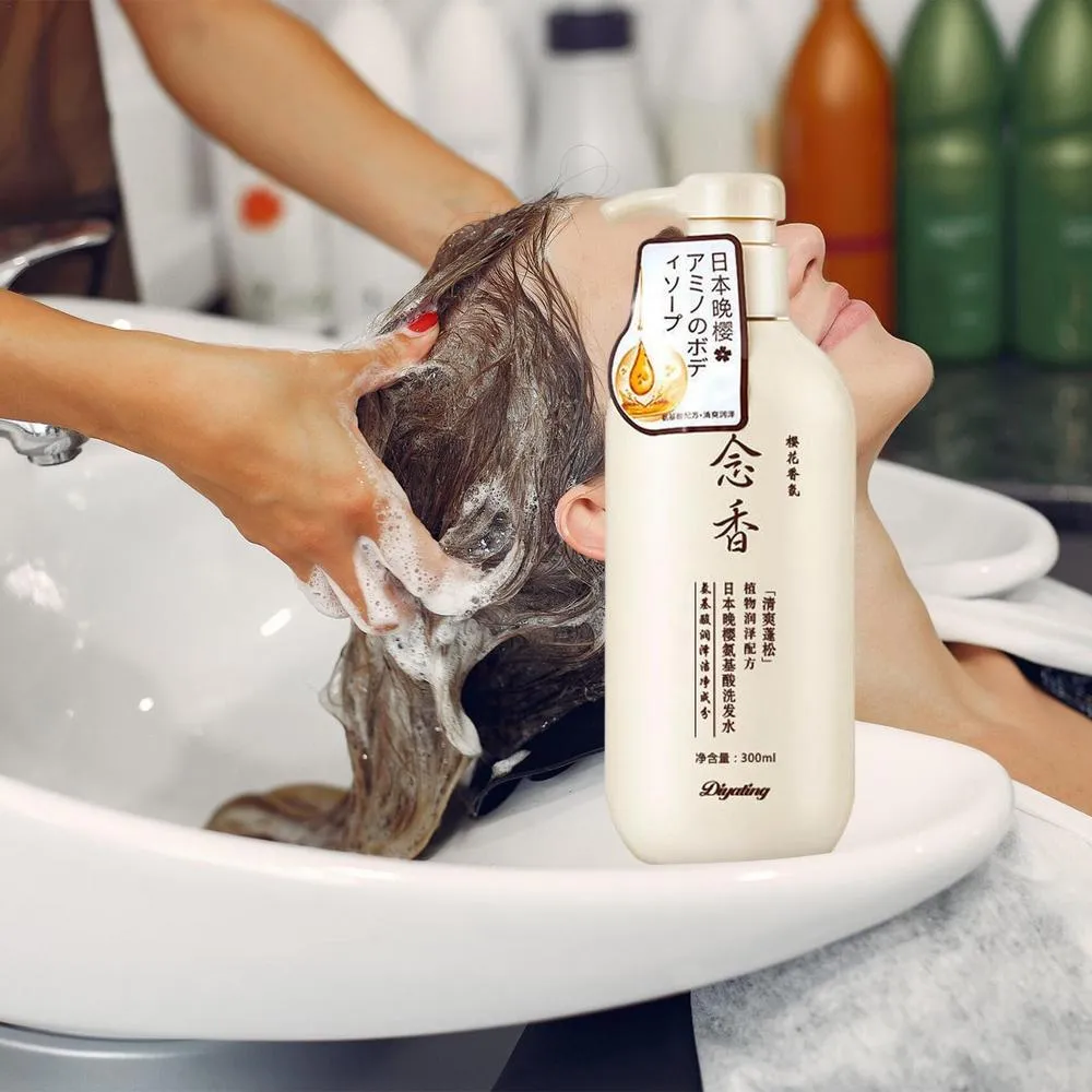 Sakura Japanese Shampoo Gentle Cleansing Nourish Scalp Amino Acid