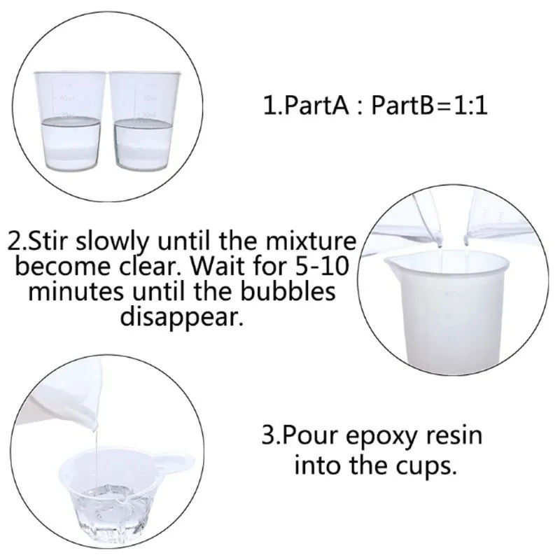 1:1 Quick Curing Clear Crystal epoxy and resin for...