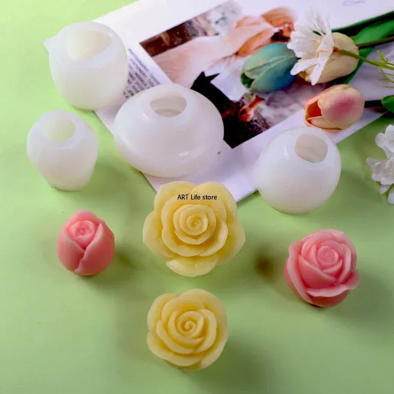 Flower Mold 3D Tulip Flower Silicone Mold For Soap, Candle