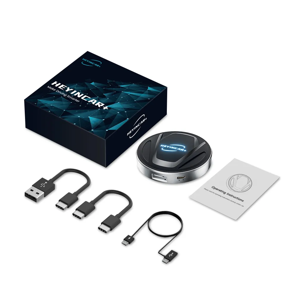 美品 carplay AI BOX HEYINCAR+ H-MAX HEYINCAR+ H-MAX CarPlay AI Box Android13