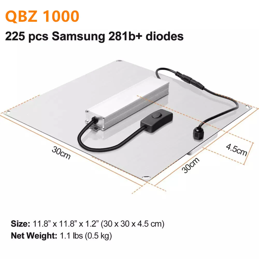 Dimmable Full Spectrum QBZ grow lights for plants - 1000W Dimmable Full Spectrum QBZ grow lights for plants - 1000W