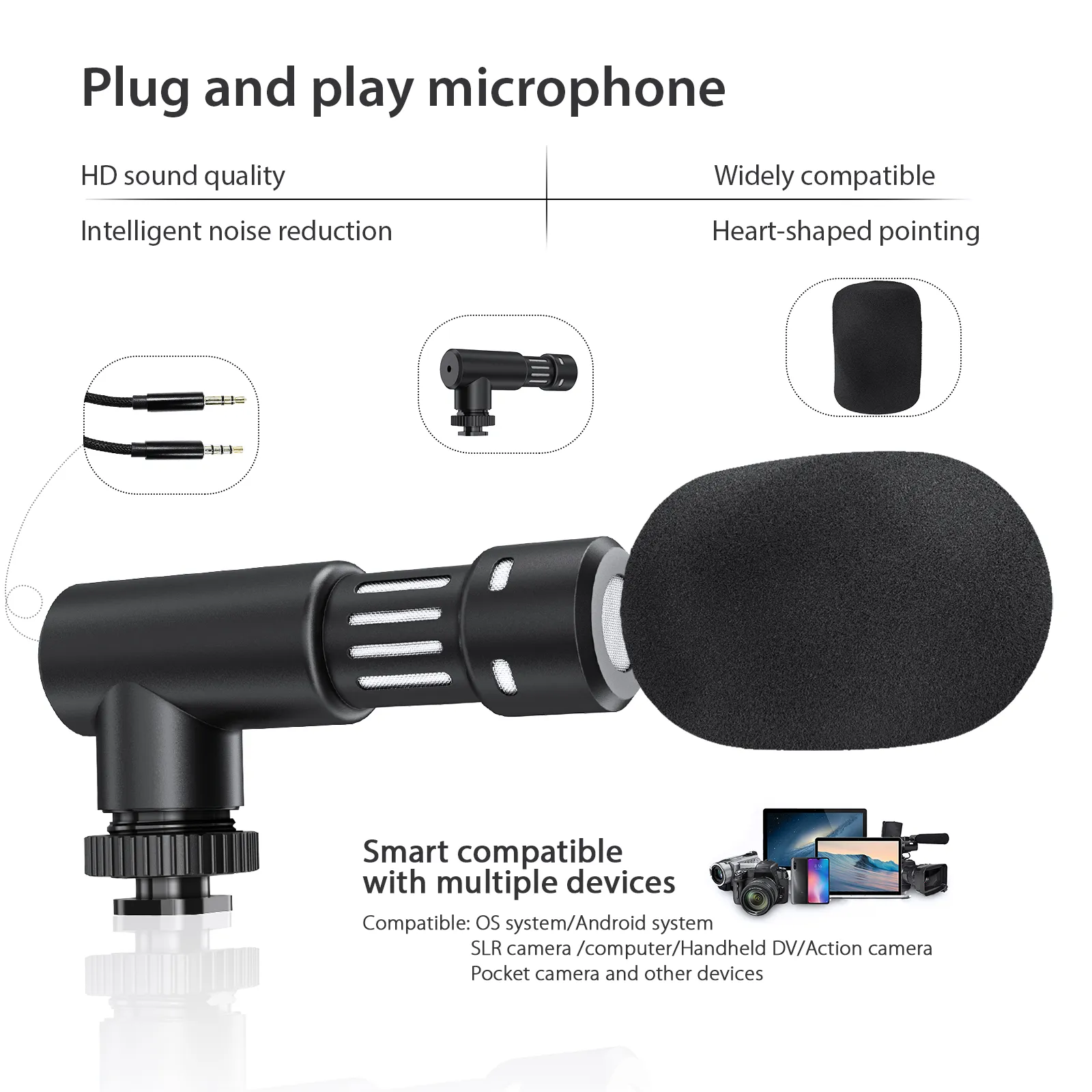 Smartphone Video Rig Kit With Tripod, LED Light & Mic... From Ddmyday ...