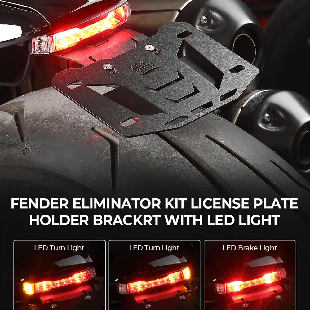 Motorcycle License Plate Bracket Plate Fender Eliminator Motorcycle License Plate Bracket Plate Fender Eliminator