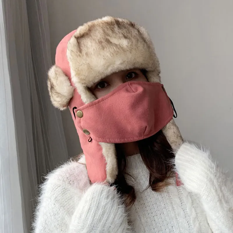 Russian Ushanka Hat - Plush Winter Earflap Trapper Hat For Skiing, Hunting, Cycling (Khaki, One Size) - View #8