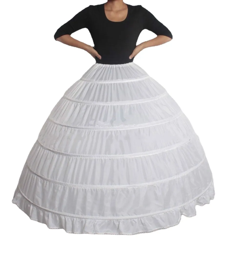 6 Hoop Petticoat Hoop Skirt Crinoline Wedding Dress Underskirt for  Quinceanera Dress from Dhgate Petticoats - price 12.57