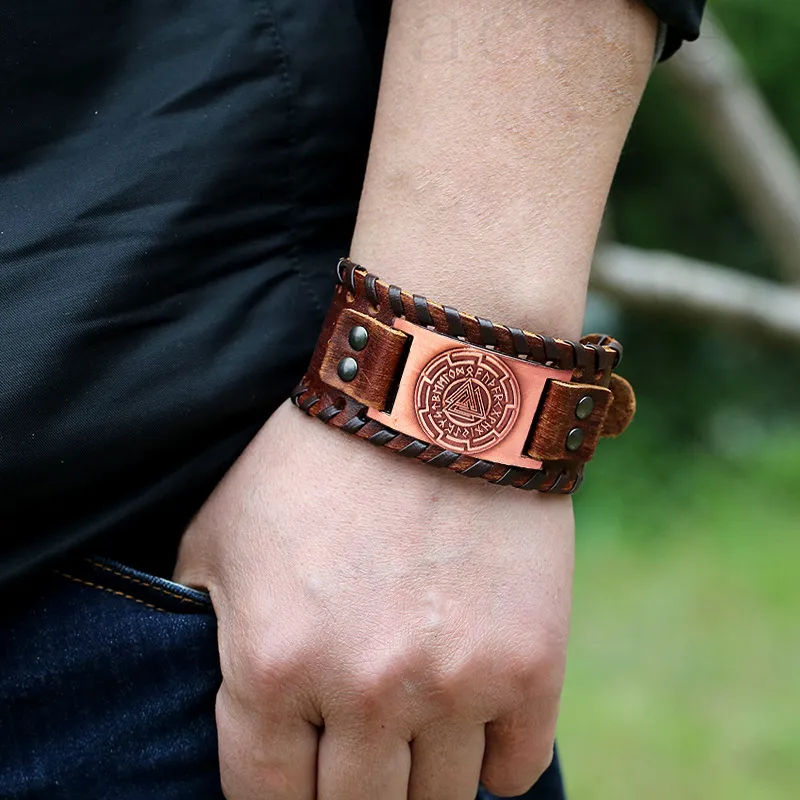 Nordic leather bracelet best sale