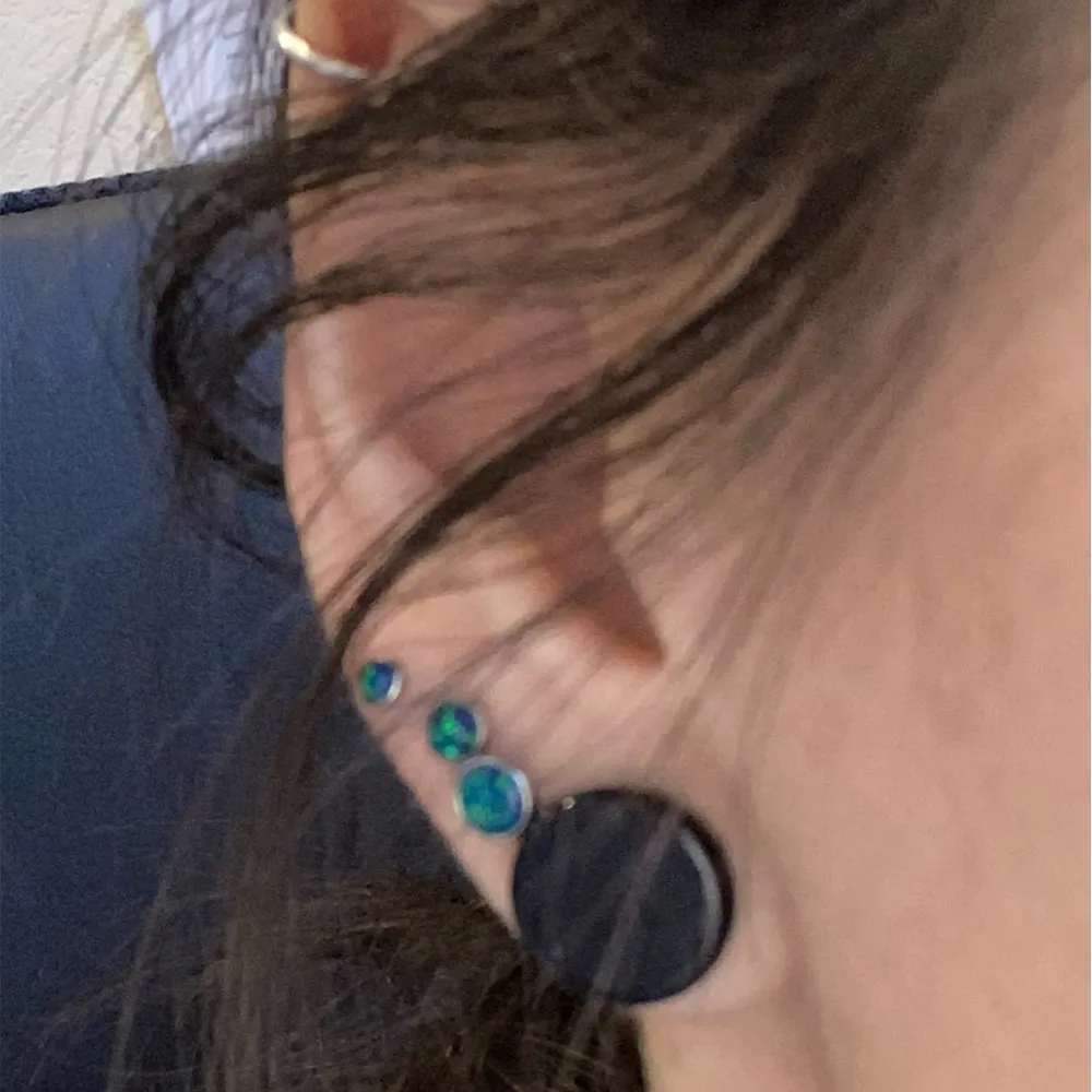 16G Opal Curved Barbell/cartlage Earrng/rook Percng/rook Earrng
