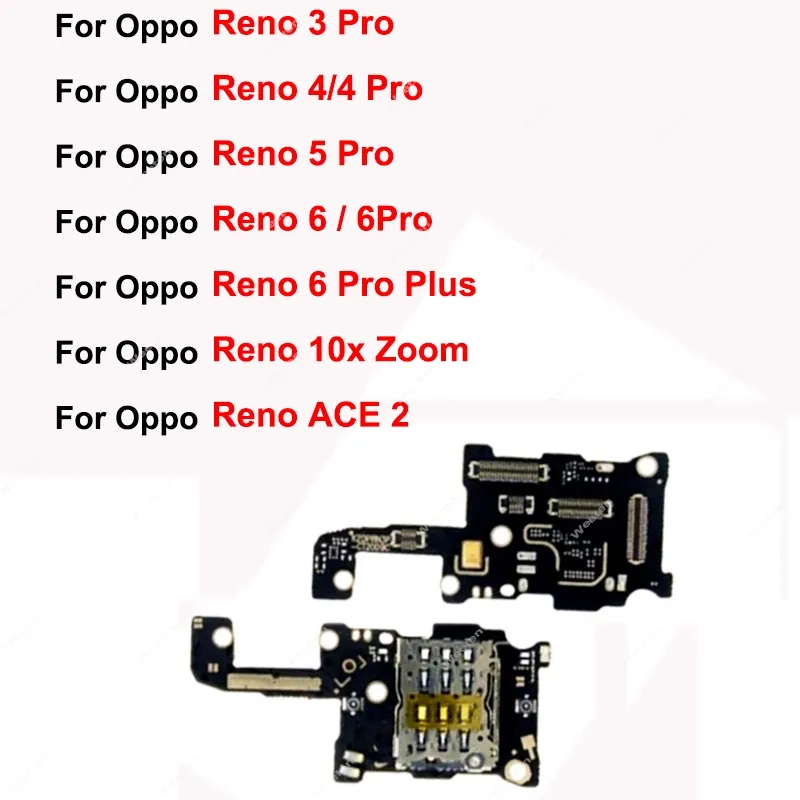 OPPO - mksix OPPO Reno 3-6 Series SIM Board Flex Cable Replacement with