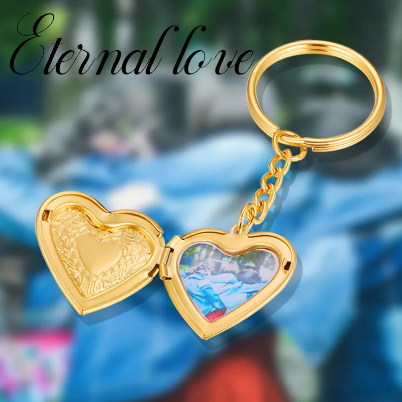 Picture locket keychain best sale