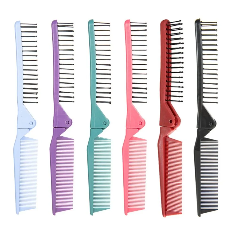 Plastic ABS Foldable Hair Comb with Dual Teeth for Bangs and Beard ...