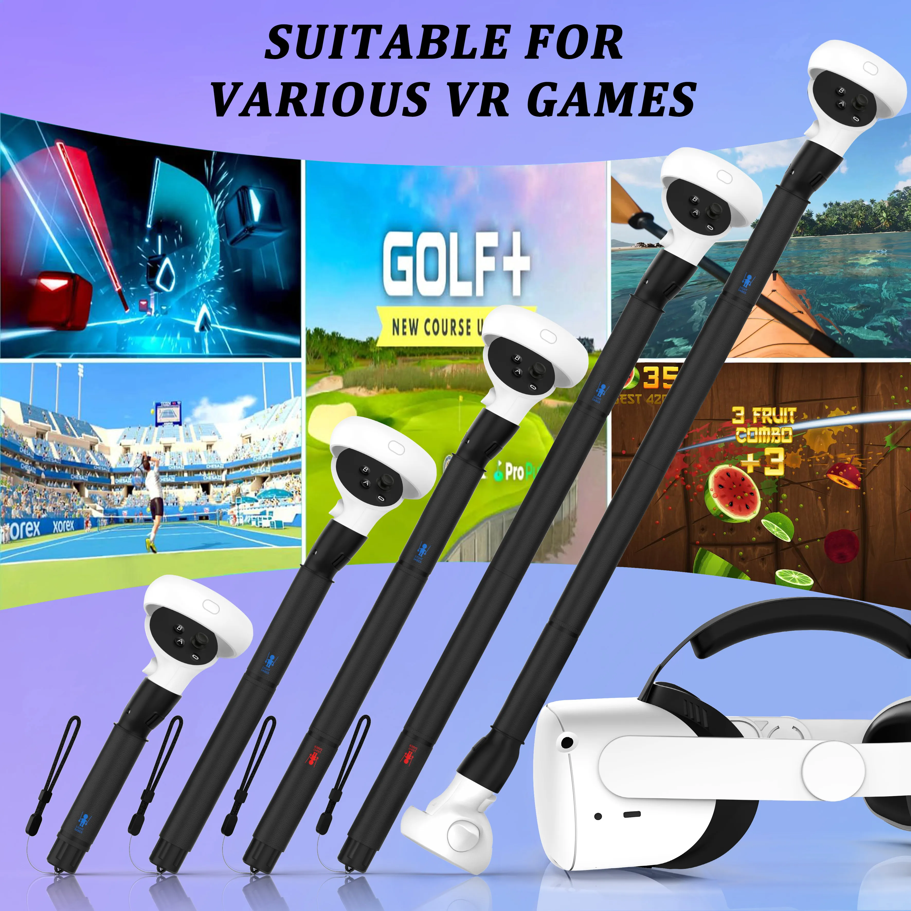 YOGES Beat Saber Handvat Bijlagen compatibel met Oculus Quest