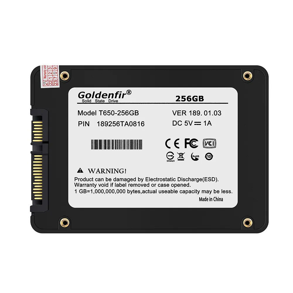 Goldenfir SSD 500GB 960GB 2TB SATA Solid State Drive SATA3 6GB/S Hard Disk SATATIII for Laptop PC