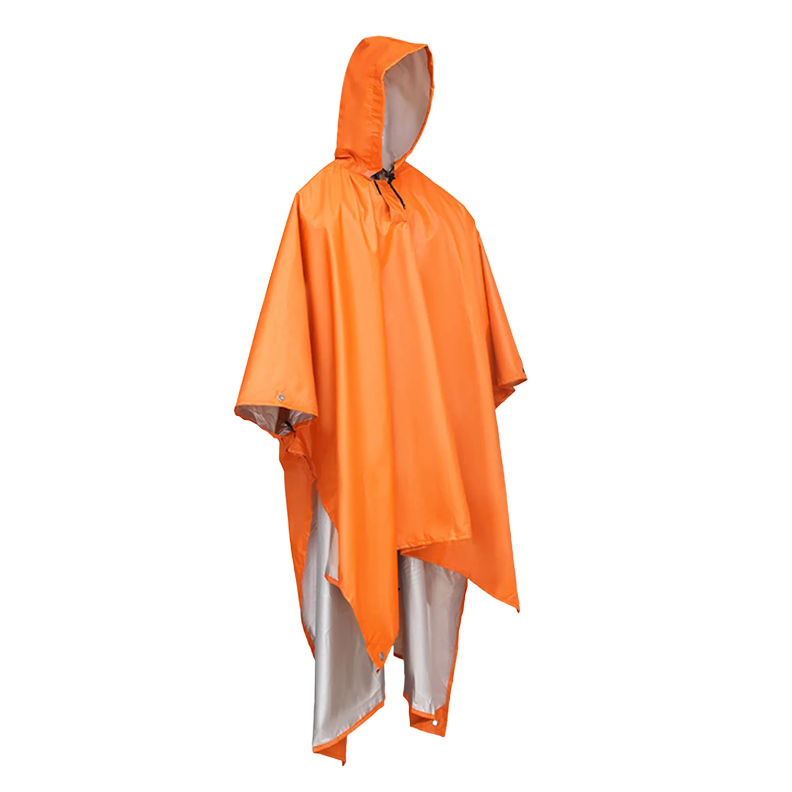 thumbnail interactive-video image 1 of 3-in-1 Multifunction Reusable Rain Poncho For Adults - Camping & Hiking - Multiple Colors 1 of 5