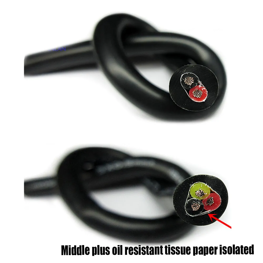 QTNLFCKVZ Multi-Conductor Cable Outdoor Landscape Wire, 26AWG to 20AWG Black Soft Conductor Electric Cable 2 Core 16 Core PVC Sheathed Copper Wire(1 Meter,0.3MM 22AWG 12 cores