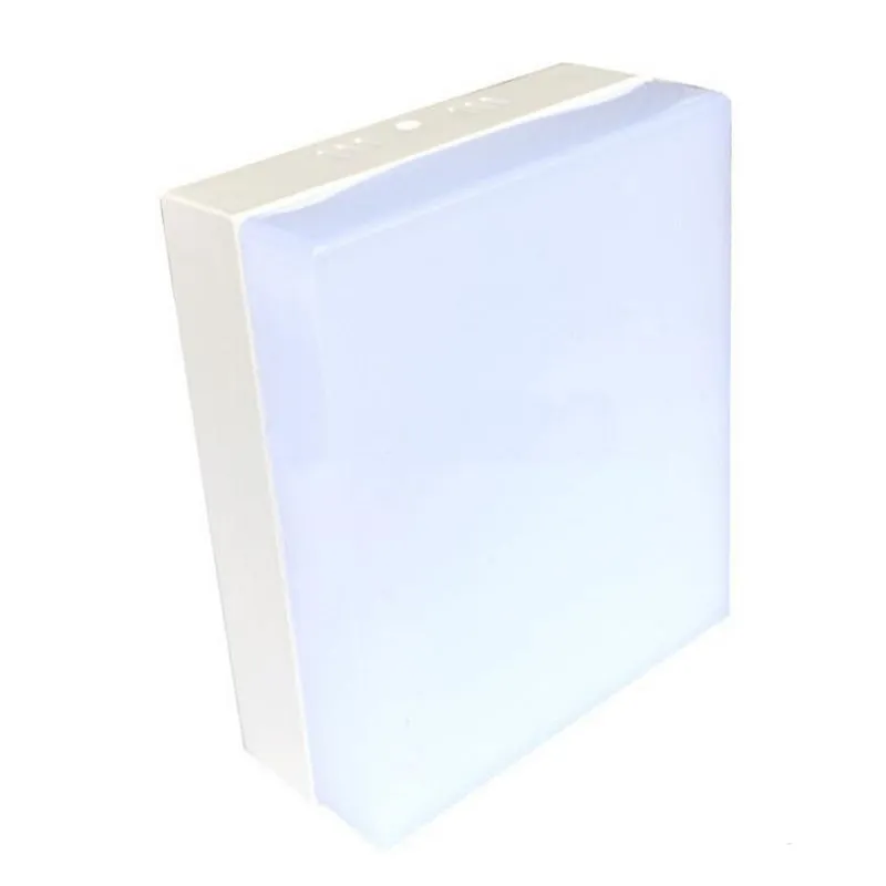 ZEEZ 18W 8-Inch Square LED Recessed Ceiling Light - Slim Wafer Downlight - Natural White 3500-4500K
