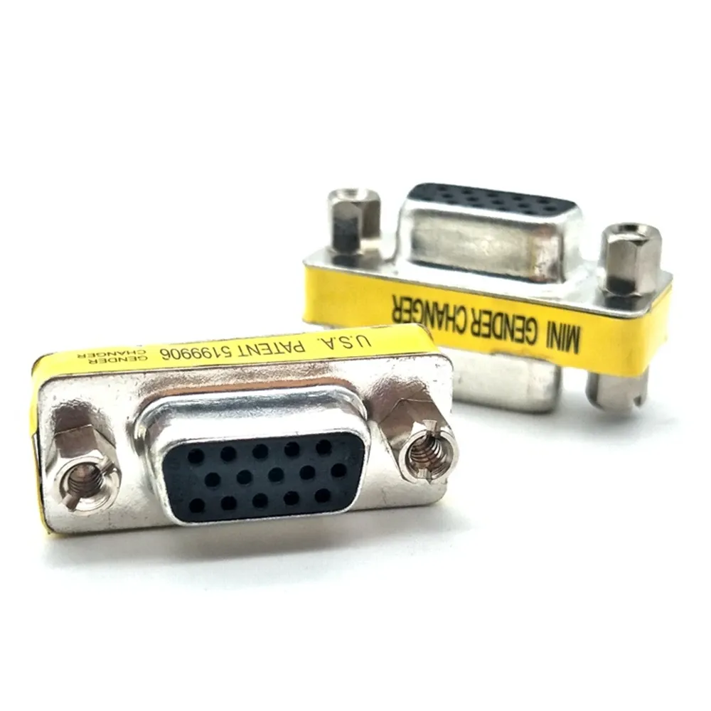DB15 VGA Male to Female Converter Adapter for Monitors, Projectors, VGA ...