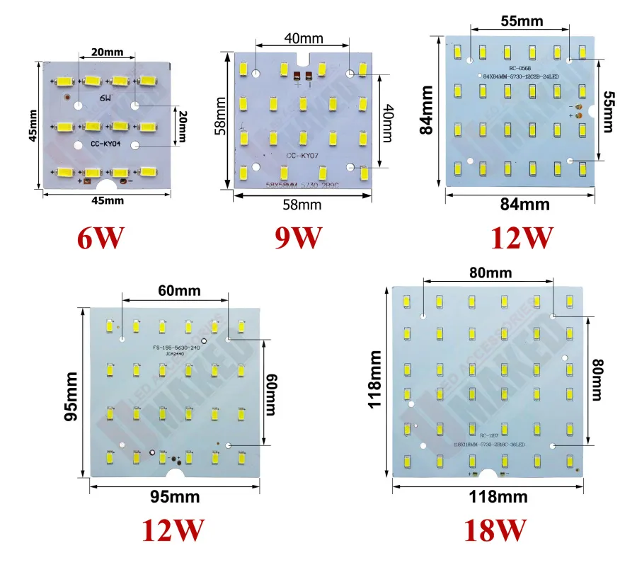 LED Light Chip Module: 6W/12W/18W LED Ball Chip, SMD LED Chips For ...