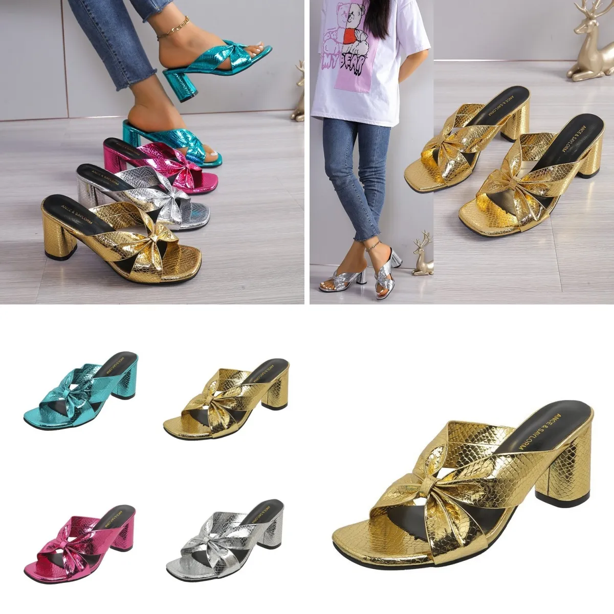 DHgate Snakeskin Heels Stylish Bold Womens High Heeled Sandals for Any Occasion Shoes Accessories