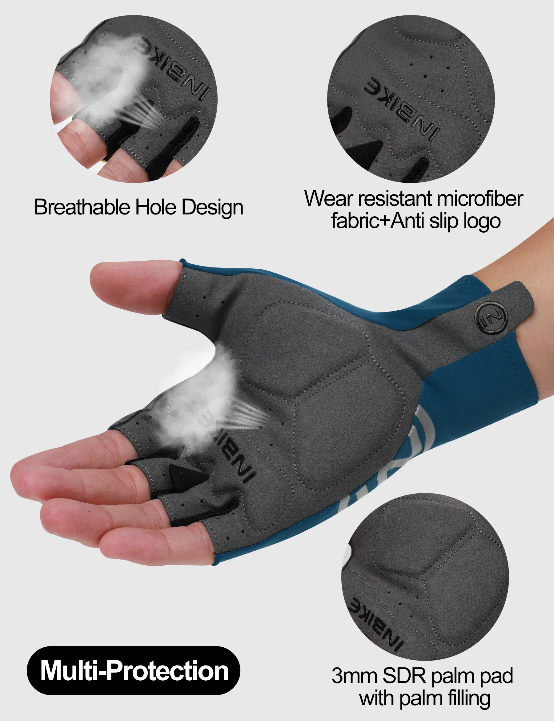 Zol Tour Mens And Women Cycling Gloves Half Finger