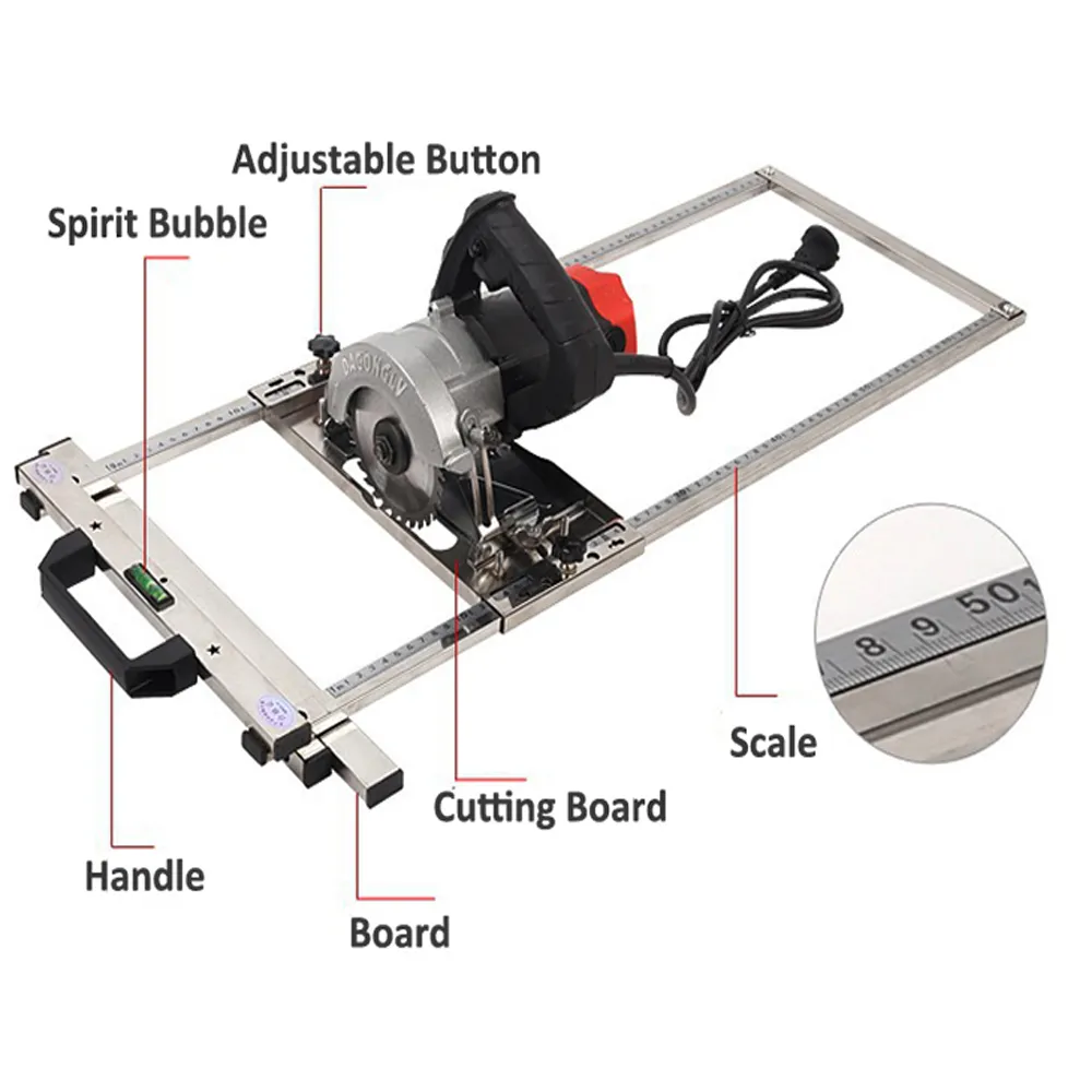 Edge Cutter Tool: 4/7 Inch Adjustable Edge Guide Positioning Cutting ...