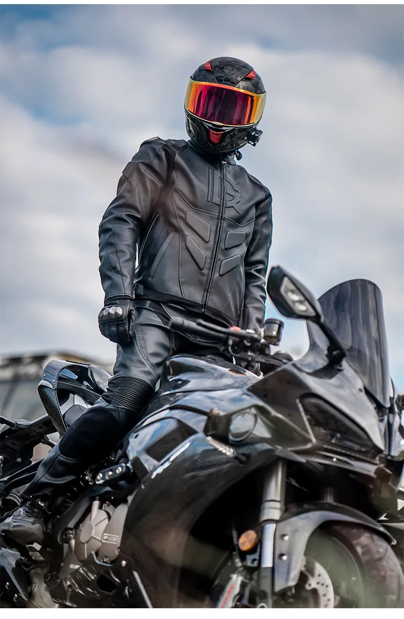 Musinsa Black Leather Jacket Bike Jacket Low Price Motorcycle