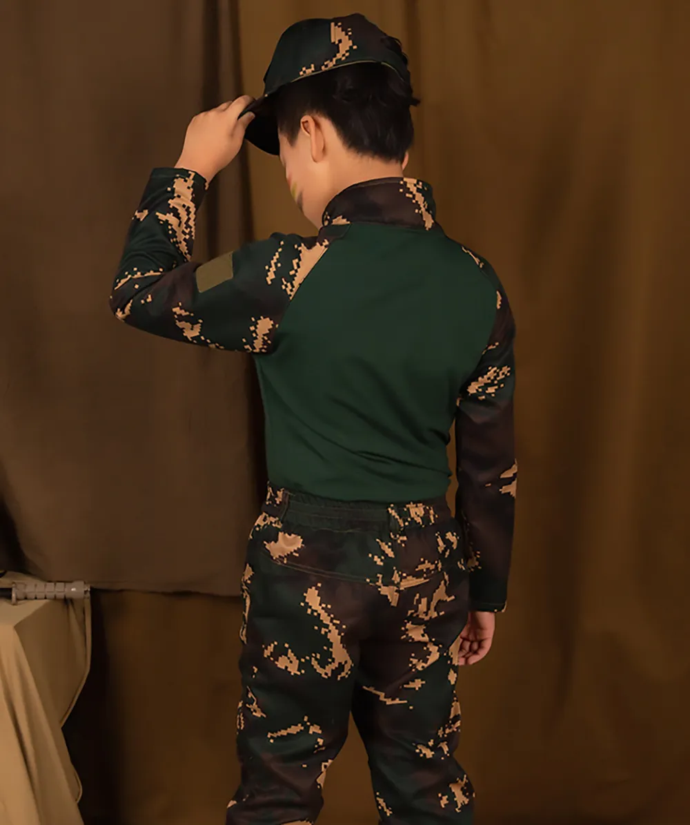 QIYUANT Tactische kleding voor kinderen, camouflagejas en broek, set, fleece gevoerd, airsoft, militair, camouflage, winter, vechten, wandelen, jacht, camping, voor jongens en meisjes, Cp / jas QIYUANT Tactische kleding voor kinderen, camouflagejas en broek, set, fleece gevoerd, airsoft, militair, camouflage, winter, vechten, wandelen, jacht, camping, voor jongens en meisjes, Cp / jas
