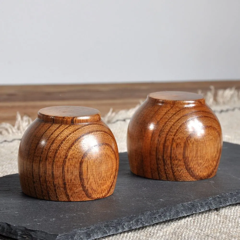 Handmade Jujube Wood Portable Drinking Cup for Coffee and Tea, Eco