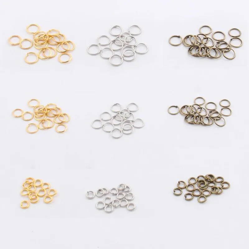 50g Metal Closed Dangle Loop Jump Rings Connectors 3-16mm for DIY ...