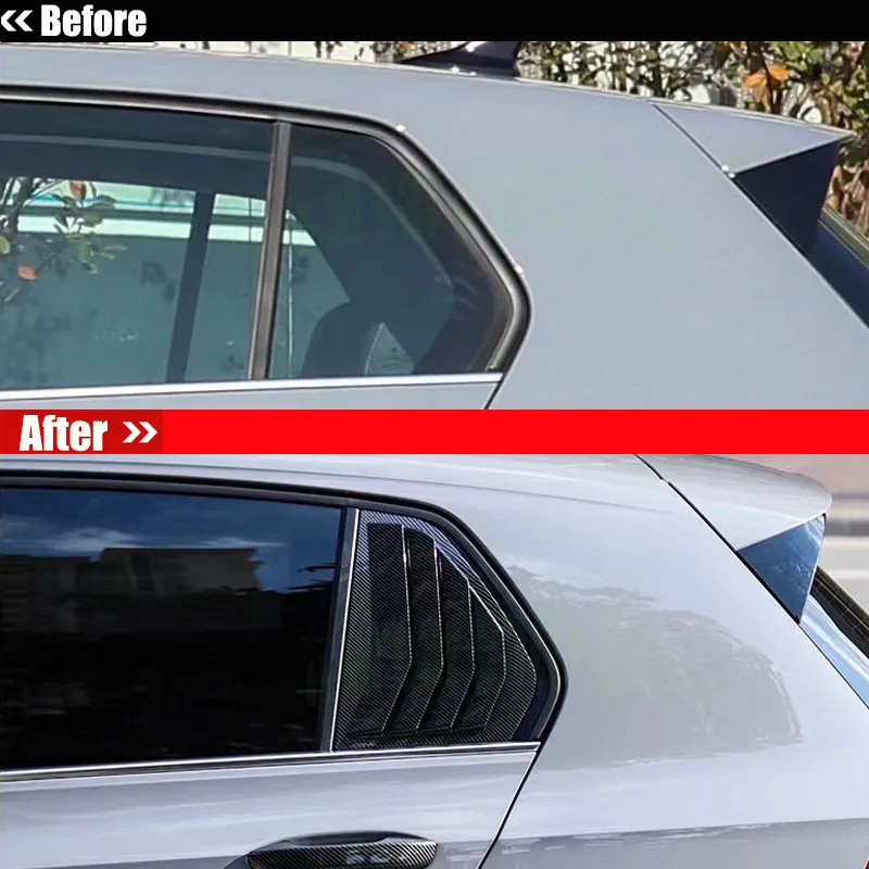 Golf R Back Window Car Rear Window Louver Trim for Volkswagen VW Golf 8 MK8 GTI GTD R Rear ...