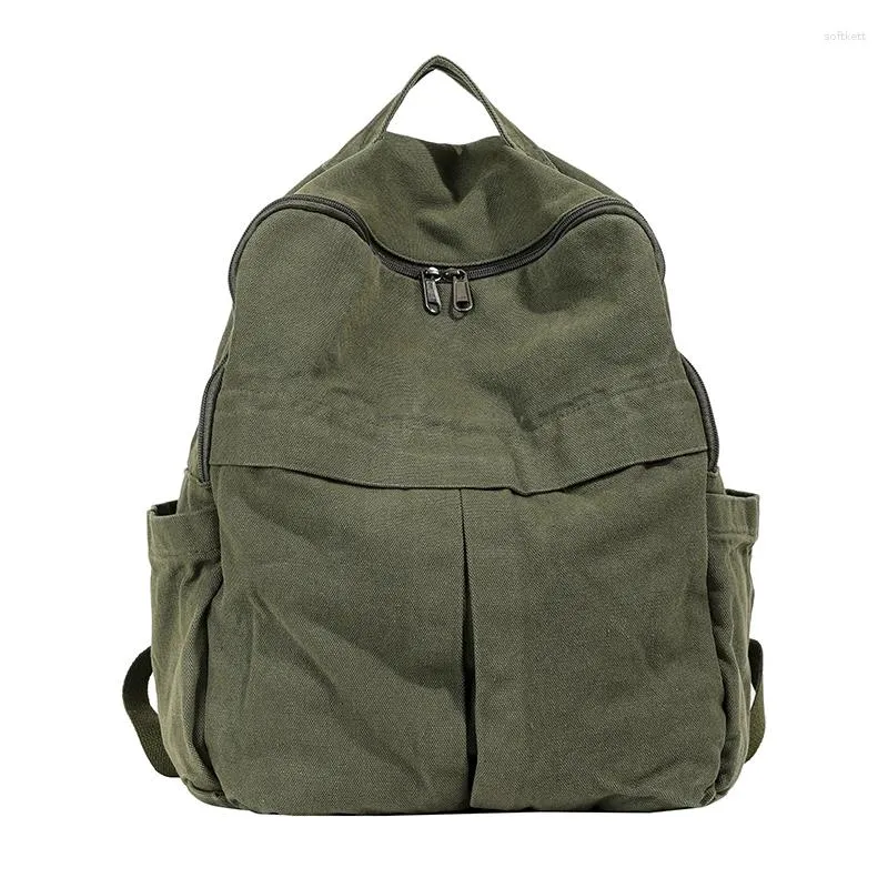 Canvas Backpacks: Large Capacity, Cotton School Bag with Sturdy