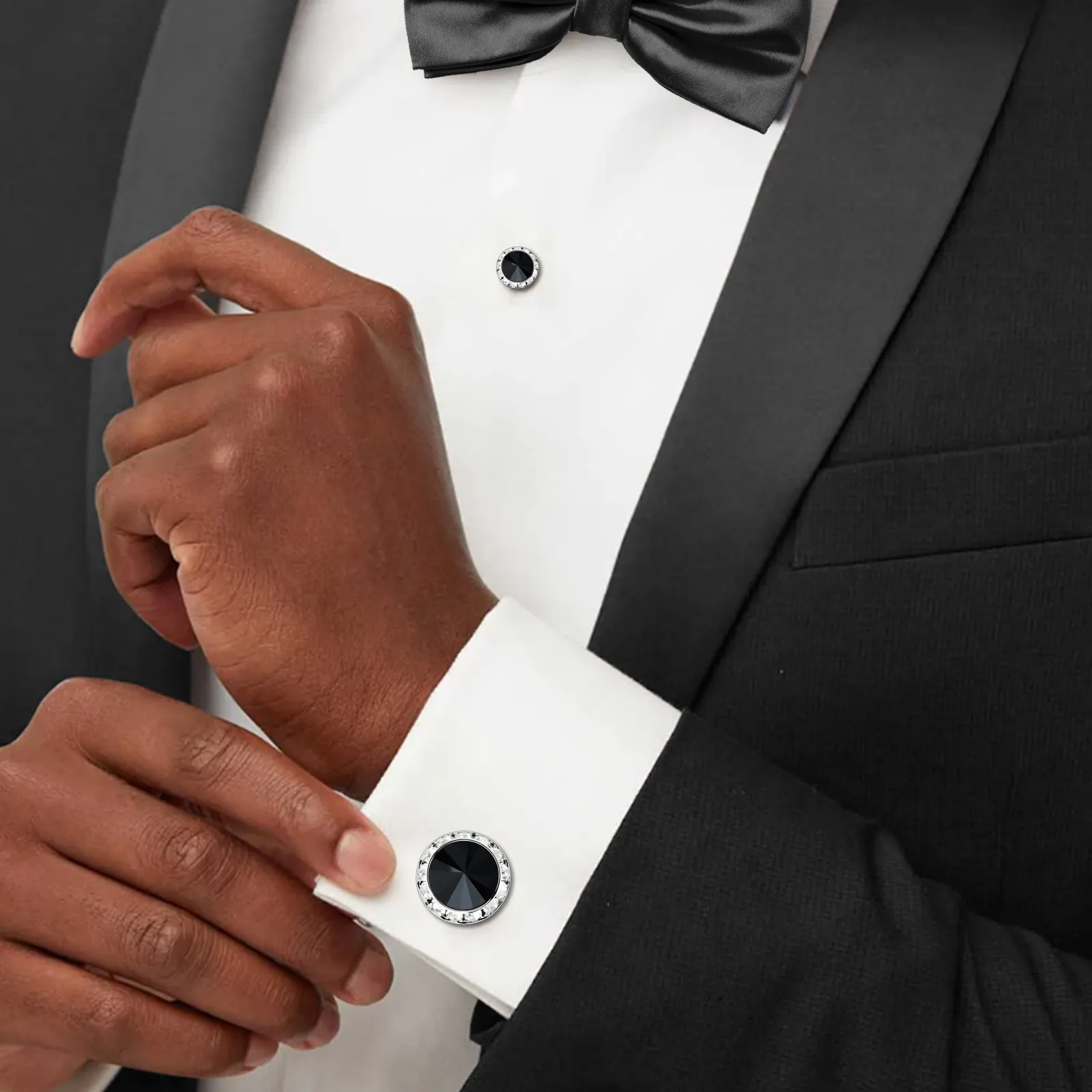 Cuff Links Mens WEBEEDY Mother Of Pearl Tuxedo Shirt Button And