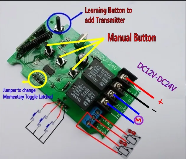 DHgate.com:12V 36V Motor Controller - Remote Switch Forwards Reverse Up ...