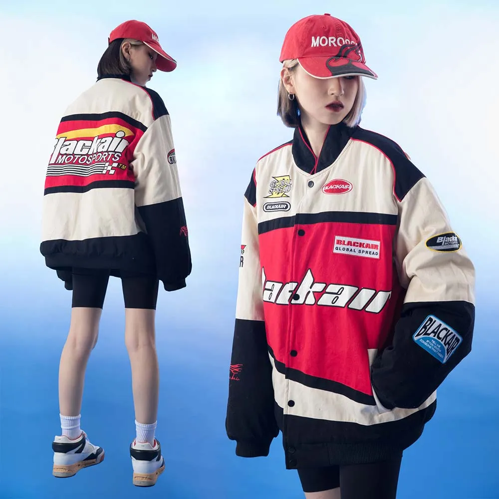 ジャケット・アウター Color Blocking Sporty Coat AGA-