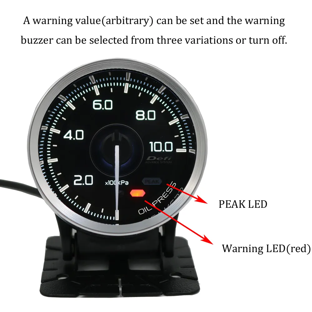 Defi Advance Gauges: Select for Water, Oil & Turbo