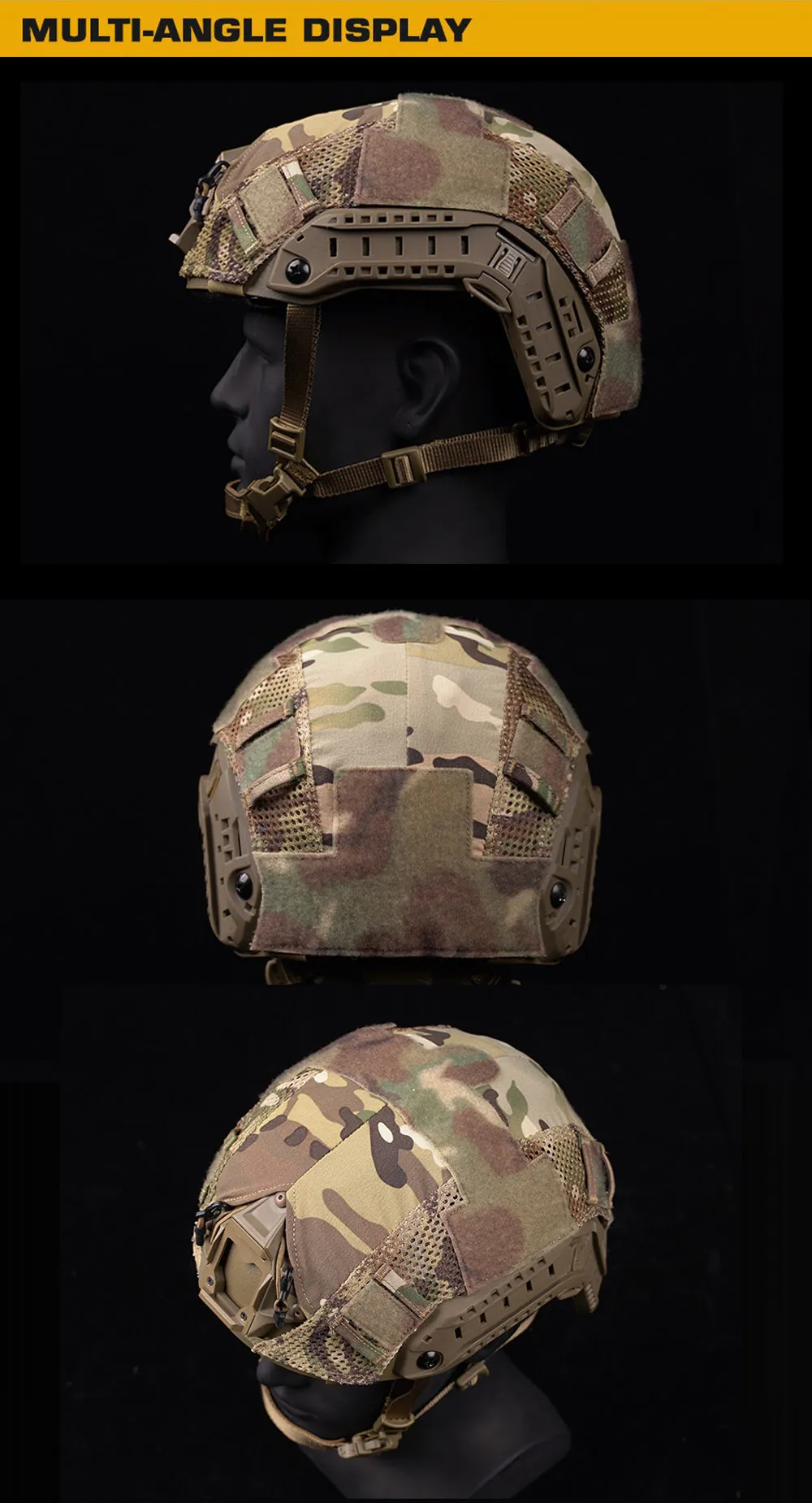 SUNRIS Camouflage Helmet Covers For Tactical Military Combat MH/PJ/BJ - View #9