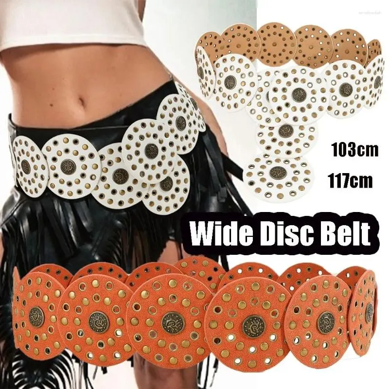 Belts Leather Wide Western Belt For Women Hollow... From  display picture 3