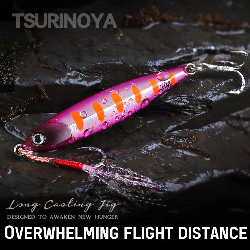 Leurres De Pêche HOTS BIG FIN Inchiku Jig - Pour Jigging Lent, 80-180gr, Fabriqué Au Japon