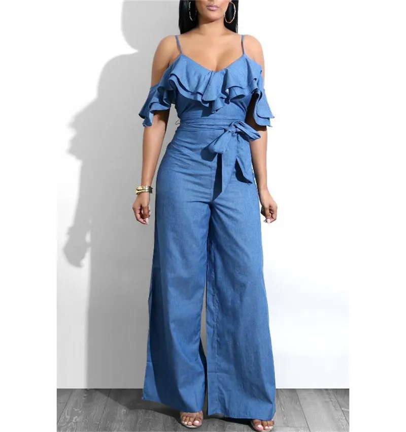 Lotus Leaf Suspenders Sexy Jumpsuit Lotus Leaf Suspenders Sexy Jumpsuit