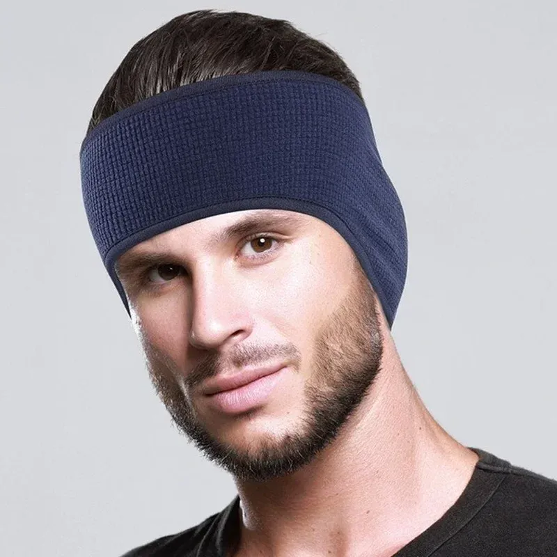 Sweat Headbands Women Winter Warm Headband Earmuff Bandana Cycling - Main Image