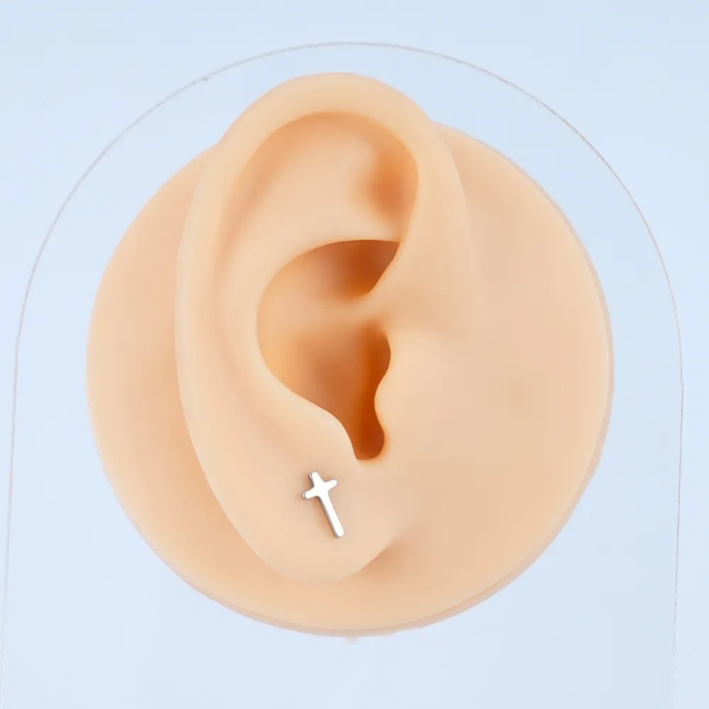 FIOROYAL 36 Pezzi Orecchini In Acciaio Chirurgico Per Piercing, Ipoallergenici, Con Retro Piatto A Vite, Stella, Luna E CZ, Per Helix, Conch, Tragus, Ragazze E Donne