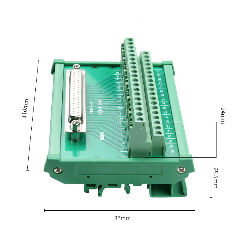 DHgate.com:DR-37 37 Pin D-SUB Male/Female PCB Breakout