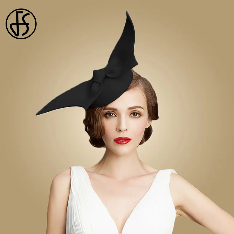 Elegant Wool Felt Church Hats For Women, Red Wedding... From  display picture 3