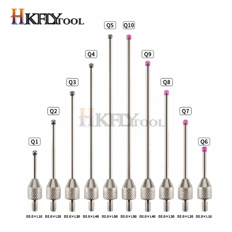 Digital Dial Indicator Gauge Extended Measuring Head with Ruby Probe ...