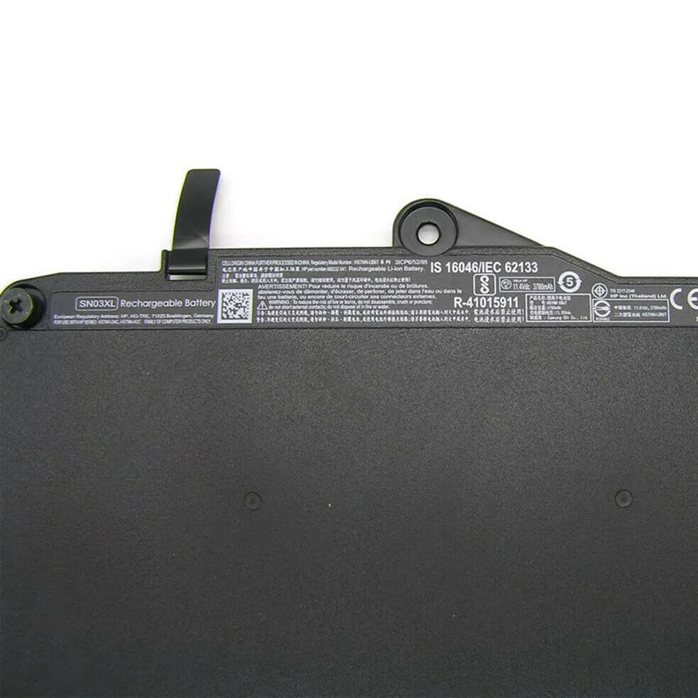 Replacement Laptop Battery For HP EliteBook 820 G3/G4, 725 G3/G4 - SN03XL 44Wh 11.4V