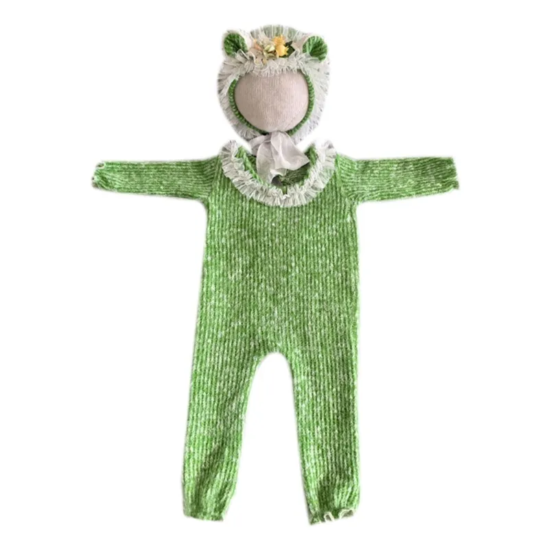 Newborn Baby Puppy Hat & Pants Photo Prop Set - Boy Girl Photography Outfit For Shoot - View #8