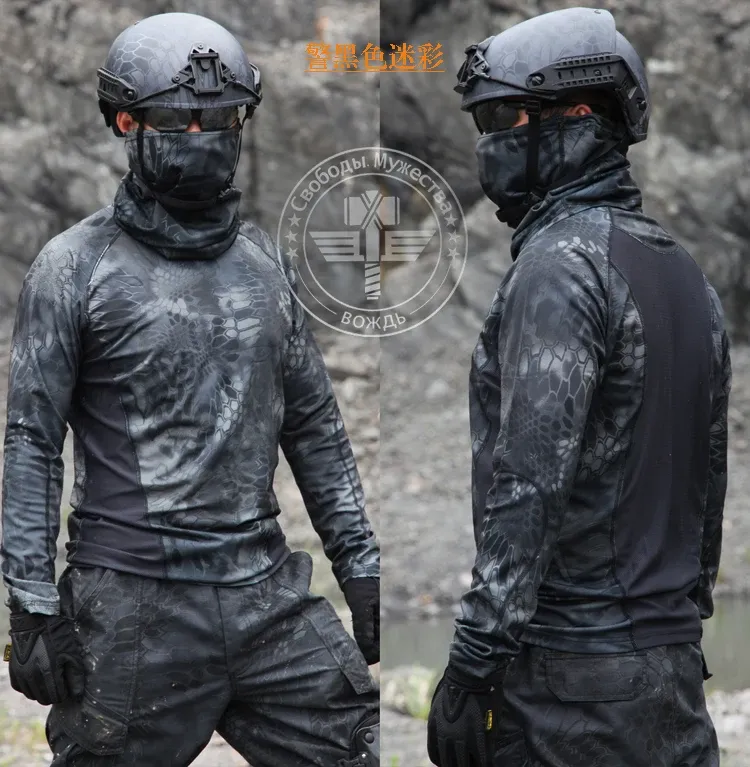 Kryptek T-shirt à manches longues standard Hyperion pour homme, Highlander, taille L
