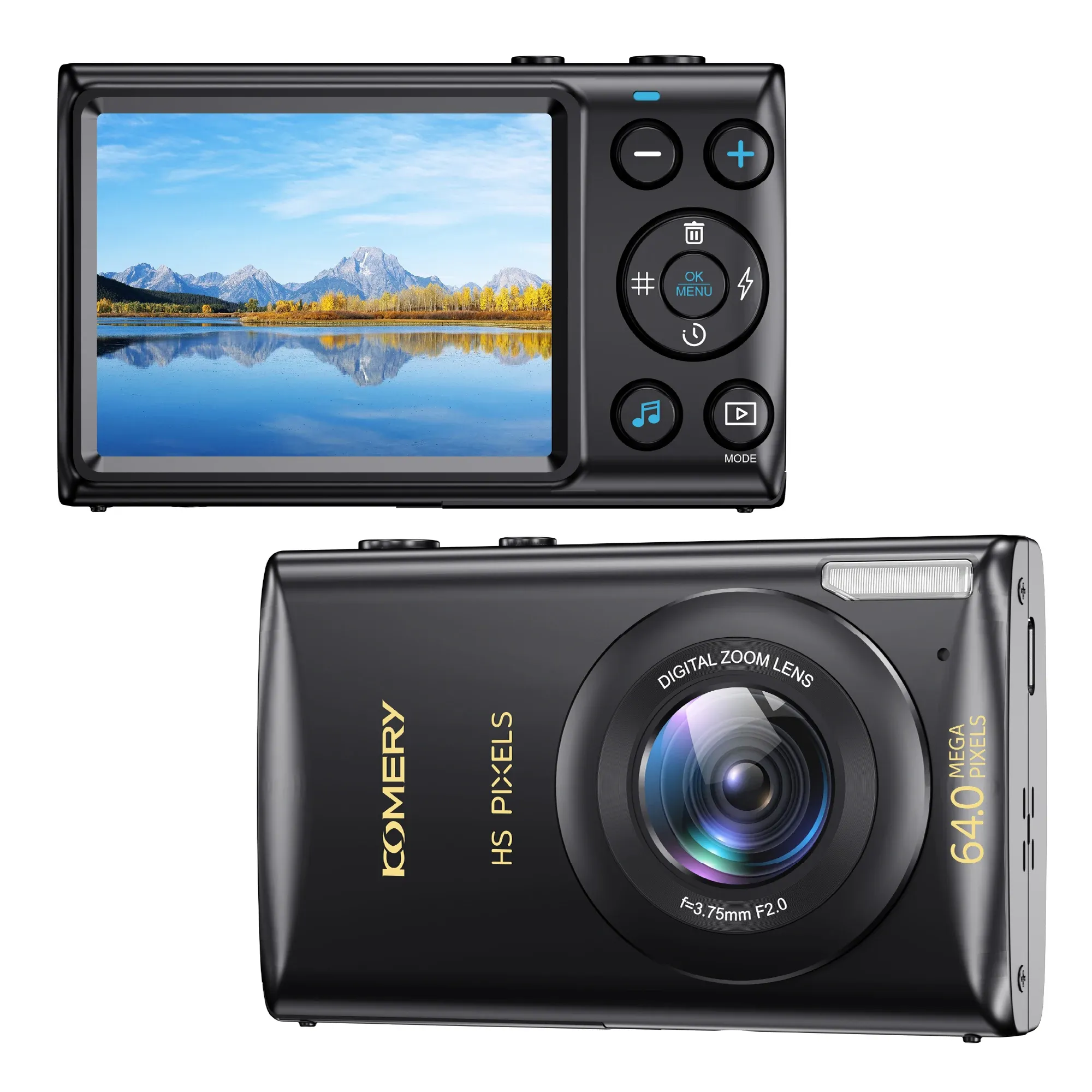 Hopcd 48P UHD Digital Caera 3Inch Flip-Screen Display Volgging