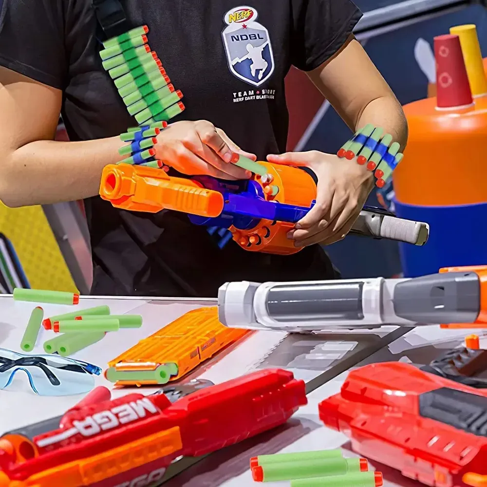 2cm Darts for Nerf Guns, Soft Hollow Hole Head Refill Bullets, Toy