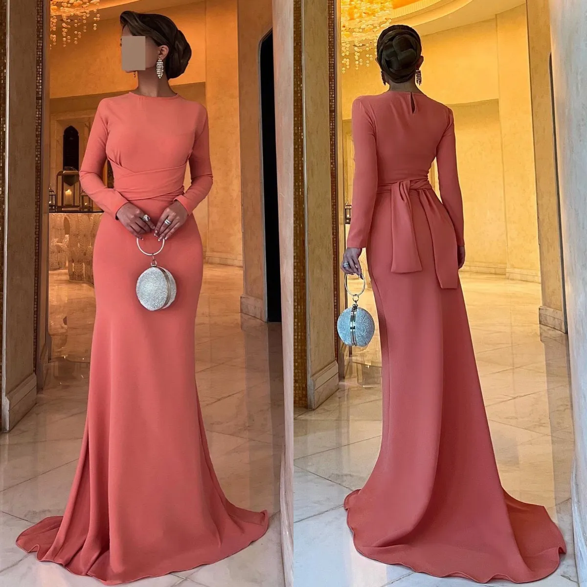 green emerald velvet dress Strapless Coral Lace Long Prom Dress, Coral Lace Formal Dress, Long Co   abcprom